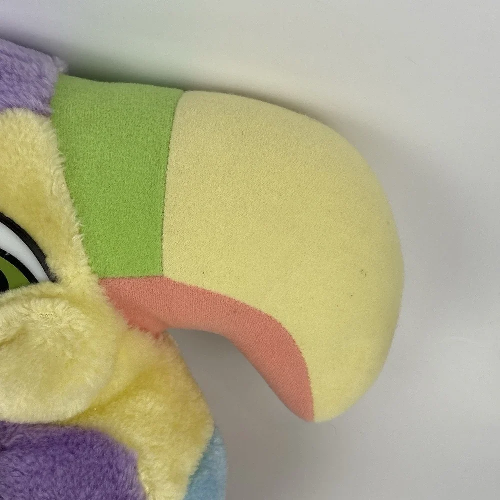 Vintage 1981 Applause Sunbeam Toucan Parrot Plush Purple/Blue/Yellow